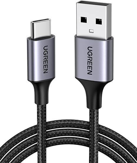 كابل USB-A 2.0 الى USB-C من يوجرين، طول 2 متر (لون اسود)